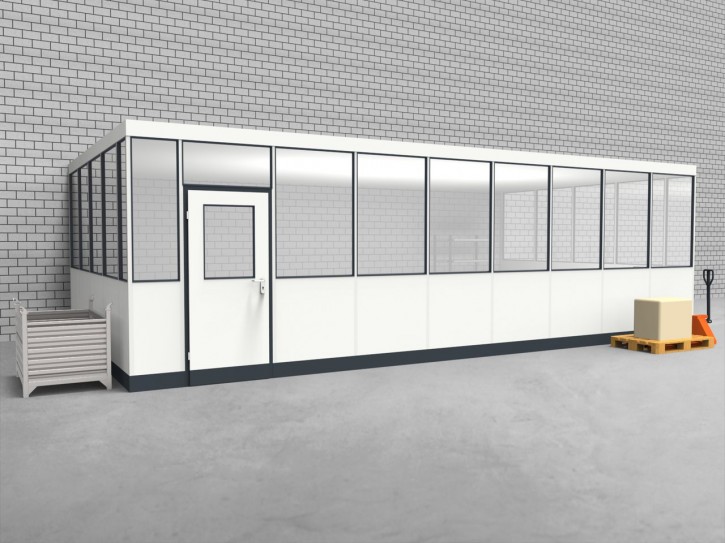 Hallenbüro 3-seitig 8,50 x 4,50 m 38,25 m² (HB3-8545)