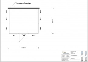 Hallenbüro 3-seitig 3,00 x 2,50 m 7,5 m² (HB3-3025)