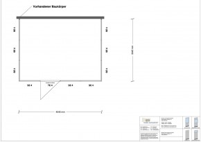 Hallenbüro 3-seitig 4,00 x 3,00 m 12 m² (HB3-4030)