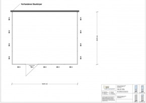 Hallenbüro 3-seitig 5,00 x 4,00 m 20 m² (HB3-5040)