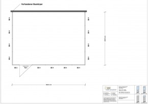 Hallenbüro 3-seitig 5,50 x 4,00 m 22 m² (HB3-5540)