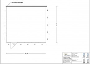 Hallenbüro 3-seitig 5,50 x 5,00 m 27,5 m² (HB3-5550)