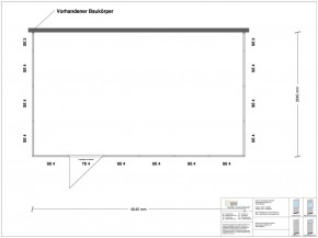 Hallenbüro 3-seitig 6,00 x 3,50 m 21 m² (HB3-6035)