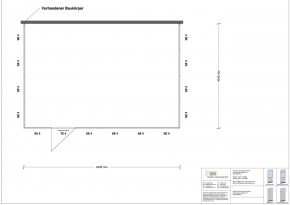 Hallenbüro 3-seitig 6,00 x 4,00 m 24 m² (HB3-6040)