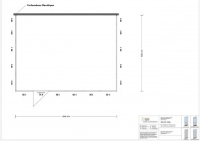 Hallenbüro 3-seitig 6,00 x 4,50 m 27 m² (HB3-6045)