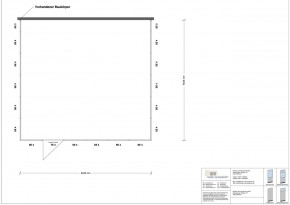 Hallenbüro 3-seitig 6,00 x 5,50 m 33 m² (HB3-6055)