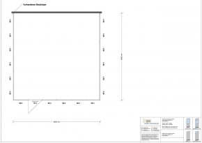 Hallenbüro 3-seitig 6,00 x 6,00 m 36 m² (HB3-6060)