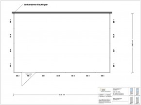 Hallenbüro 3-seitig 6,50 x 4,00 m 26 m² (HB3-6540)