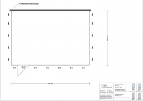 Hallenbüro 3-seitig 6,50 x 4,50 m 29,25 m² (HB3-6545)