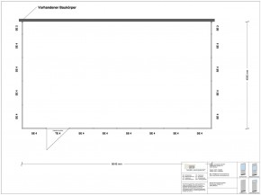 Hallenbüro 3-seitig 8,00 x 4,50 m 36 m² (HB3-8045)