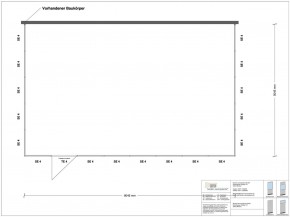 Hallenbüro 3-seitig 8,00 x 5,00 m 40 m² (HB3-8050)