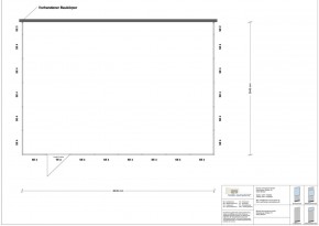 Hallenbüro 3-seitig 8,00 x 5,50 m 44 m² (HB3-8055)