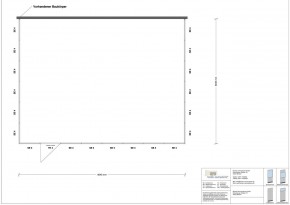 Hallenbüro 3-seitig 8,00 x 6,00 m 48 m² (HB3-8060)