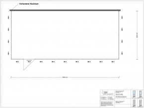 Hallenbüro 3-seitig 9,00 x 4,00 m 36 m² (HB3-9040)