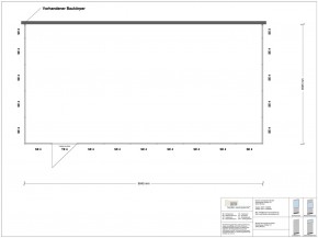 Hallenbüro 3-seitig 9,00 x 4,50 m 40,5 m² (HB3-9045)