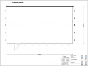 Hallenbüro 3-seitig 9,00 x 5,00 m 45 m² (HB3-9050)