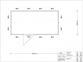 Hallenbüro 4-seitig 4,00 x 2,00 m 8 m² (HB4-4020)