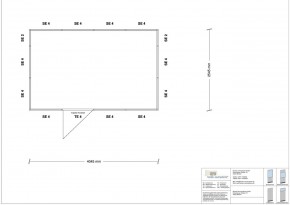 Hallenbüro 4-seitig 4,00 x 2,50 m 10 m² (HB4-4025)