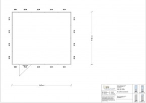 Hallenbüro 4-seitig 4,50 x 4,00 m 18 m² (HB4-4540)