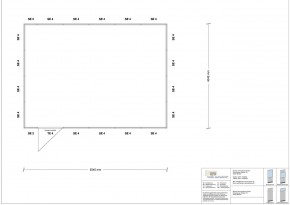 Hallenbüro 4-seitig 5,50 x 4,00 m 22 m² (HB4-5540)