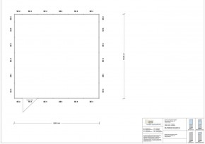 Hallenbüro 4-seitig 5,50 x 5,50 m 30,25 m² (HB4-5555)