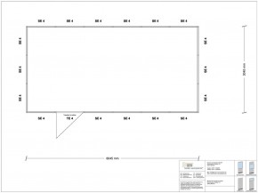 Hallenbüro 4-seitig 6,00 x 3,00 m 18 m² (HB4-6030)