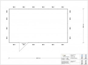 Hallenbüro 4-seitig 6,00 x 3,50 m 21 m² (HB4-6035)