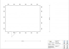 Hallenbüro 4-seitig 6,00 x 4,50 m 27 m² (HB4-6045)