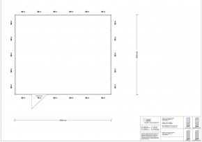 Hallenbüro 4-seitig 6,00 x 5,00 m 30 m² (HB4-6050)