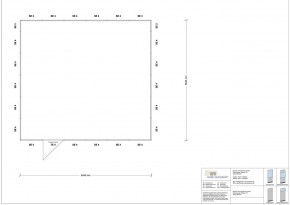 Hallenbüro 4-seitig 6,00 x 5,50 m 33 m² (HB4-6055)