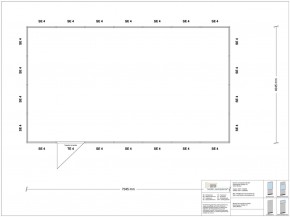 Hallenbüro 4-seitig 7,00 x 4,00 m 28 m² (HB4-7040)