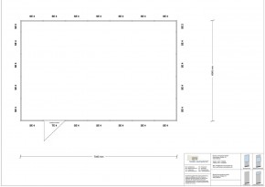 Hallenbüro 4-seitig 7,00 x 4,50 m 31,5 m² (HB4-7045)