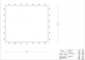 Hallenbüro 4-seitig 7,00 x 6,00 m 42 m² (HB4-7060)