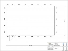 Hallenbüro 4-seitig 7,50 x 4,50 m 33,75 m² (HB4-7545)