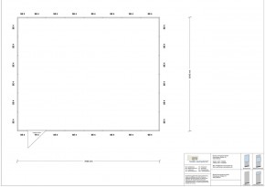 Hallenbüro 4-seitig 7,50 x 6,00 m 45 m² (HB4-7560)