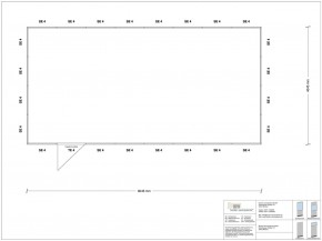 Hallenbüro 4-seitig 8,00 x 4,00 m 32 m² (HB4-8040)