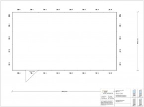 Hallenbüro 4-seitig 8,00 x 4,50 m 36 m² (HB4-8045)