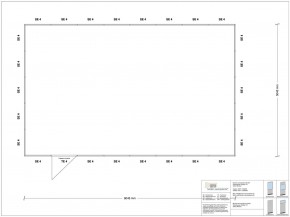 Hallenbüro 4-seitig 8,00 x 5,00 m 40 m² (HB4-8050)