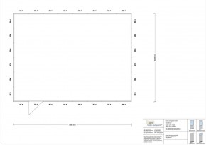 Hallenbüro 4-seitig 8,00 x 6,00 m 48 m² (HB4-8060)