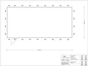 Hallenbüro 4-seitig 8,50 x 4,00 m 34 m² (HB4-8540)