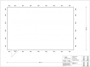 Hallenbüro 4-seitig 8,50 x 5,50 m 46,75 m² (HB4-8555)