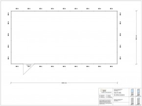 Hallenbüro 4-seitig 9,00 x 4,50 m 40,5 m² (HB4-9045)