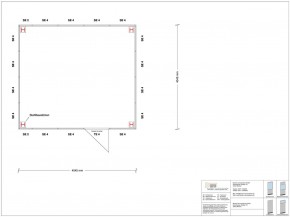 Hallenbüro als Doppelstock 4-seitig 4,50 x 4,00 m 18 m² (HD4-4540)