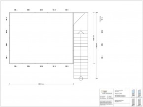 Hallenbüro als Doppelstock 4-seitig 5,00 x 4,00 m 20 m² (HD4-5040)