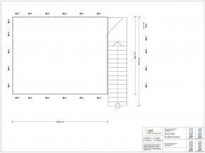 Hallenbüro als Doppelstock 4-seitig 5,50 x 4,50 m 24,75 m² (HD4-5545)