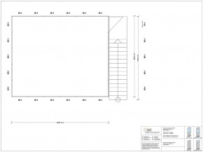 Hallenbüro als Doppelstock 4-seitig 6,00 x 5,00 m 30 m² (HD4-6050)