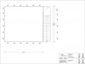 Hallenbüro als Doppelstock 4-seitig 6,00 x 5,50 m 33 m² (HD4-6055)