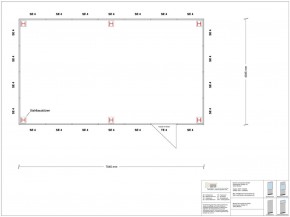 Hallenbüro als Doppelstock 4-seitig 7,00 x 4,00 m 28 m² (HD4-7040)