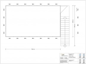 Hallenbüro als Doppelstock 4-seitig 7,00 x 4,00 m 28 m² (HD4-7040)