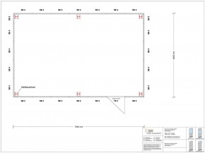 Hallenbüro als Doppelstock 4-seitig 7,00 x 4,50 m 31,5 m² (HD4-7045)